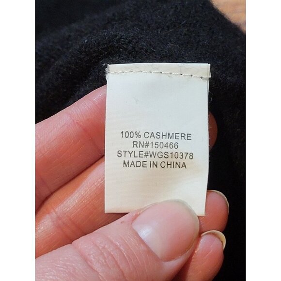 41 Hawthorn Womens Small Sweater Pullover Black Cashmere Knit Long Sleeve - Picture 4 of 4